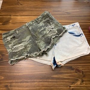 Lot of 2 pair of cutoff shorts